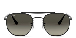 Ray-Ban The Marshal Unisex Hexagonal Irregular Sunglasses in Black – Product Photo 1