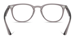 Shop Ray-Ban Optics Unisex Panthos Eyeglasses in Transparent Grey online.