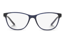 Shop Armani Exchange A|X Logo Cat-Eye Eyeglasses in Blue online.
