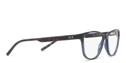Armani Exchange A|X Logo Cat-Eye Eyeglasses in Blue – Product Photo 4