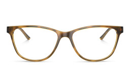 Armani Exchange Logo Cat-Eye Eyeglasses in Havana – Product Photo 1