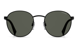 Polaroid Unisex Round Sunglasses in Black/Grey – Product Photo 1