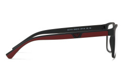 Emporio Armani Rectangle Eyeglasses in Matte Black – Product Photo 4