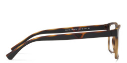 Emporio Armani Rectangle Eyeglasses in Matte Havana – Product Photo 4
