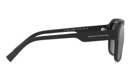 Armani Exchange Rectangle Sunglasses in Black – Product Photo 3