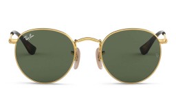 Ray-Ban Junior Kids Round Sunglasses in Gold – Product Photo 1
