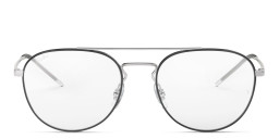 Ray-Ban Unisex Panthos Eyeglasses in Black On Silver – Product Photo 1