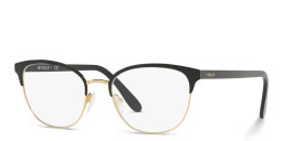 Vogue Eyewear Round Eyeglasses in Black – Product Photo 2