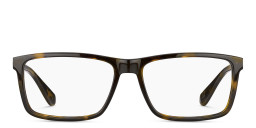 Tommy Hilfiger Wide Rectangle Eyeglasses in Havana – Product Photo 1