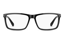Tommy Hilfiger Wide Rectangle Eyeglasses in Black – Product Photo 1