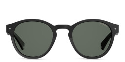 Polaroid Unisex Round Sunglasses in Black – Product Photo 1