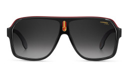 Carrera Unisex Wide Aviator Sunglasses in Black – Product Photo 1