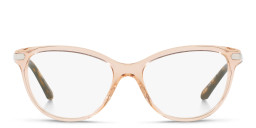 BURBERRY Square Eyeglasses in Transparent Peach – Product Photo 1