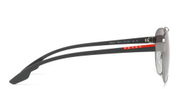 Prada Linea Rossa Pilot Sunglasses in Gunmetal – Product Photo 3