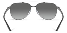 Prada Linea Rossa Pilot Sunglasses in Gunmetal – Product Photo 4
