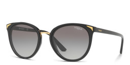 نظارات شمسية طراز كات آي بشعار العلامة من فوغ آيوير بلون أسود - صورة المنتج 2