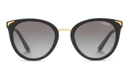 Vogue Eyewear Logo Lettering Cat-Eye Sunglasses in Black – Product Photo 1