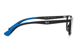 Ray-Ban Junior Ferrari Kids Rectangle Eyeglasses in Black – Product Photo 3