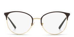 Shop Vogue Eyewear Round Eyeglasses in Black Gold online.