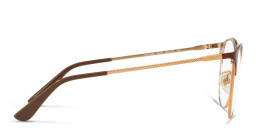 Shop Vogue Eyewear Round Eyeglasses in Havana online.