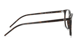 Shop Ray-Ban Unisex Square Eyeglasses in Polished Havana online.