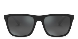 Armani Exchange Logo Lettering Square Sunglasses in Black – Product Photo 1