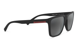 Armani Exchange Logo Lettering Square Sunglasses in Black – Product Photo 4