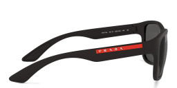 Prada Linea Rossa Pillow Sunglasses in Black Rubber – Product Photo 3