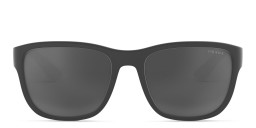 Prada Linea Rossa Pillow Sunglasses in Grey Rubber – Product Photo 1