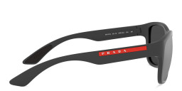 Shop Prada Linea Rossa Pillow Sunglasses in Grey Rubber online.