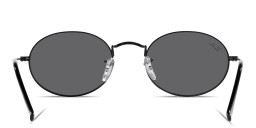 Ray-Ban Oval Metal Unisex Sunglasses in Black – Product Photo 4