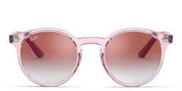 Ray-Ban Junior Kids Panthos Sunglasses in Transparent Pink – Product Photo 1