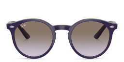 Ray-Ban Junior Kids Panthos Sunglasses in Violet/Lillac Gradient Light Grey – Product Photo 2