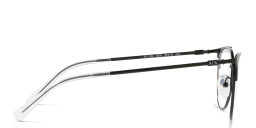 Armani Exchange A|X Logo Cat-Eye Eyeglasses in Black – Product Photo 3