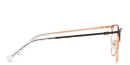 Shop Armani Exchange Cat-Eye Eyeglasses in Rose Gold Black online.