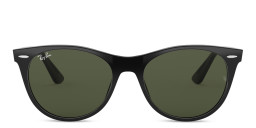 Shop Ray-Ban Unisex Round Sunglasses in Black online.