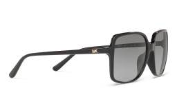 Shop Michael Kors Oversized Square Sunglasses in Black online.