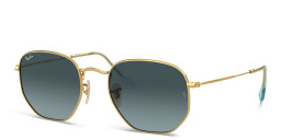 Ray-Ban Unisex Irregular Sunglasses in Gold – Product Photo 3