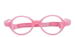 Mira Flex Kids Round Eyeglasses in Pink – Product Photo 1