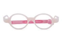 Shop Mira Flex Kids Round Eyeglasses in Pink online.