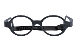 Mira Flex Kids Round Eyeglasses in Dark Grey – Product Photo 4