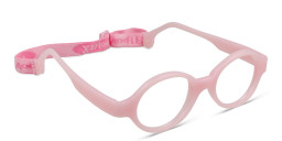 Mira Flex Kids Round Eyeglasses in Light Pink – Product Photo 3