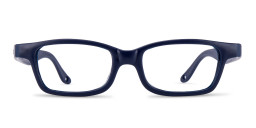 Mira Flex Kids Rectangle Eyeglasses in Dark Blue – Product Photo 1