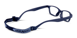 Mira Flex Kids Rectangle Eyeglasses in Dark Blue – Product Photo 3