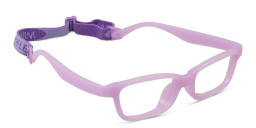 Mira Flex Kids Rectangle Eyeglasses in Purple – Product Photo 3