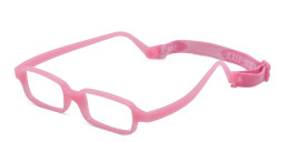 Shop Mira Flex Kids Rectangle Eyeglasses in Pink online.