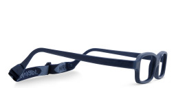 Mira Flex Kids Rectangle Eyeglasses in Dark Blue – Product Photo 3