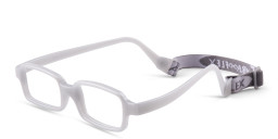 Mira Flex Kids Rectangle Eyeglasses in Grey – Product Photo 2