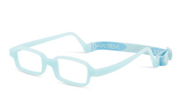 Mira Flex Kids Rectangle Eyeglasses in Light Blue – Product Photo 2