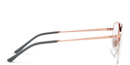 Ray-Ban Unisex Half-Rim Square Eyeglasses in Rose Gold – Product Photo 3